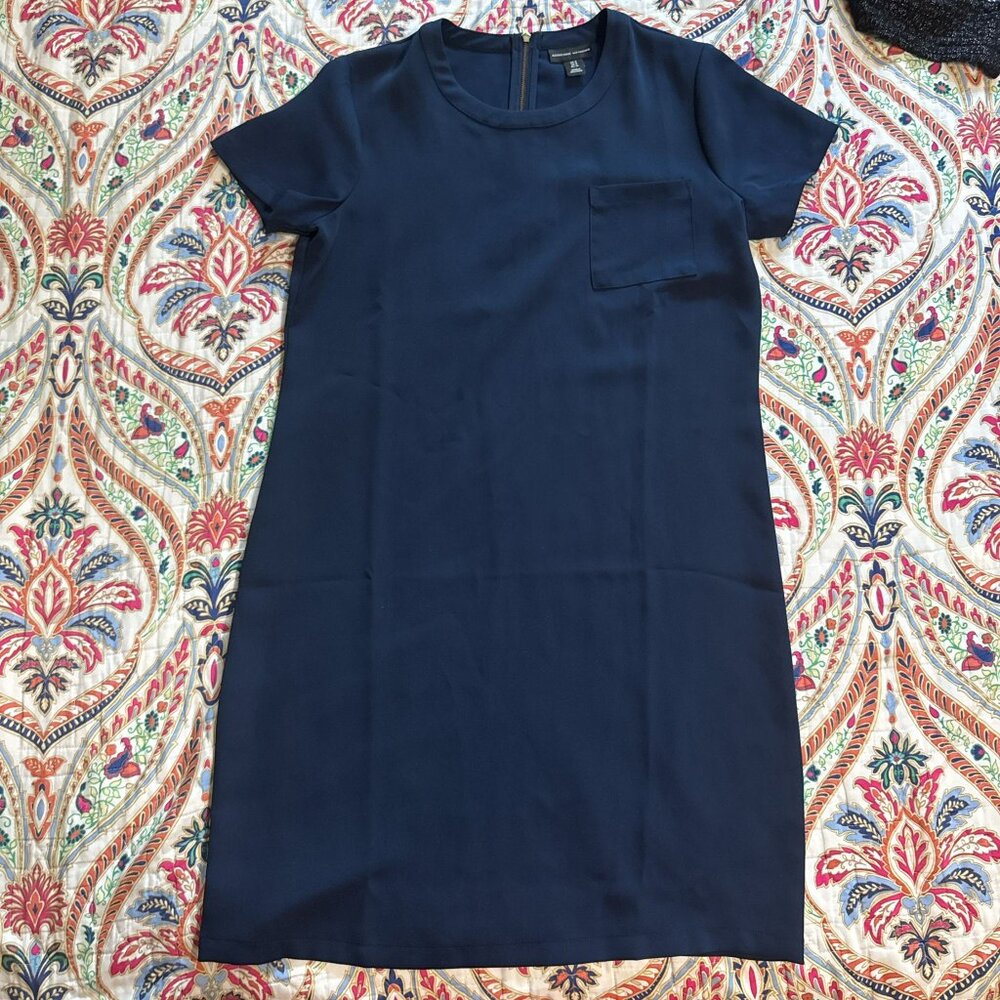 Navy blue mini dress